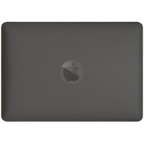 Matný transparentní kryt s vyklápěcím stojánkem pro MacBook Pro 16" (A2141) - šedý