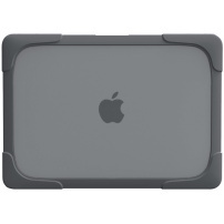 Nárazuvzdorný kryt s vyklápěcími nožičkami pro MacBook Pro 16" (A2485 / A2780 / A2991 / A3186 / A3403 / A3428 / A3429) - šedý
