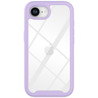 Nárazuvzdorný kryt s barevným rámečkem pro iPhone 16e / 17e - fialový