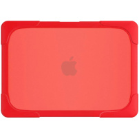 Nárazuvzdorný kryt s vyklápěcími nožičkami pro MacBook Pro 16" (A2141) - červený