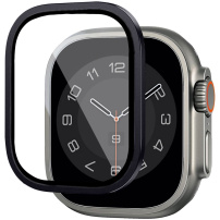 Wiwu tvrzené sklo s kovovým rámečkem pro Apple Watch Ultra 49mm - černé