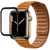 Tvrzené sklo s černým rámečkem pro Apple Watch 41mm
