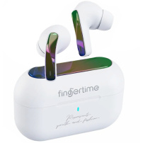 Fingertime T17 bezdrátová sluchátka - bílá
