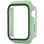 Silikonový řemínek s pouzdrem s tvrzeným sklem pro Apple Watch 41mm - zelený
