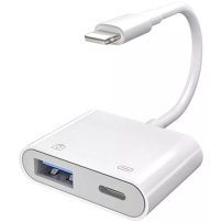 S-103 nabíjecí a datová redukce - Lightning / USB-A na Lightning - bílá