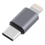 Nabíjecí a datová redukce - USB-C na Lightning - šedá