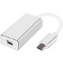 Video redukce - Mini Display Port na USB-C - stříbrná