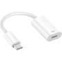 Audio redukce - Lightning na USB-C - bílá