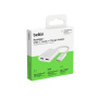 BELKIN RockStar audio a nabíjecí redukce - 2x USB-C na USB-C - bílá
