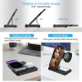 Z5G 3v1 skládací bezdrátový stojánek pro iPhone / Apple Watch / AirPods - 15W - bílý