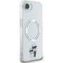 Karl Lagerfeld IML Karl and Choupette kryt s MagSafe pro iPhone 16e / 17e - čirý