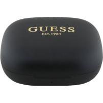 Guess Satin Classic Logo OWS bezdrátová sluchátka - černá