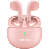 Niceboy HIVE Beans Pop bezdrátová sluchátka - růžová