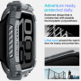 Spigen Rugged Armor super odolné pouzdro pro Apple Watch 46mm - tmavě šedé
