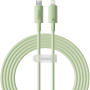 Baseus ekologický nabíjecí a datový kabel - USB-C na Lightning - 2 m - světle zelený
