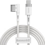 Baseus nabíjecí kabel - USB-C na MagSafe 1 (tvar L) pro MacBook - 2 m - bílý