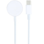 Magnetický nabíjecí kabel - USB-C na magnetický puk pro Apple Watch - 1 m - bílý