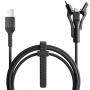 Nomad Kevlar 3v1 opletený nabíjecí kabel - USB-A na USB-C / Lightning / micro USB - 1,5 m - černý