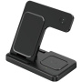 Z5G 3v1 skládací bezdrátový stojánek pro iPhone / Apple Watch / AirPods - 15W - černý
