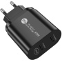 Rychlonabíjecí adaptér s porty 2x USB-C - 40W - černý
