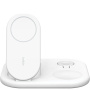 BELKIN Boost Charge 3v1 skládací magnetický bezdrátový stojánek pro iPhone / Apple Watch / AirPods - 15W - bílý