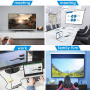 YME68 9v1 hub - slot na SD / TF kartu / HDMI / 3,5 mm jack / 2x USB-C / 3x USB-A na USB-C pro MacBook - šedý