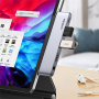 UGREEN CM424 5v1 hub - HDMI / 3,5 mm jack / USB-C / 2x USB-A na USB-C - šedý