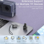 Yesido GS19 mini redukce se čtečkou karet - slot na TF kartu na USB-C - tmavě šedá