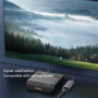 T30B 2v1 ethernet redukce - RJ45 na USB-C / USB-A - šedá