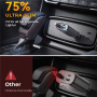 JOYROOM CCL07 sada autonabíječky s porty USB-C / USB-A a výsuvného kabelu USB-C - 45W - 0,8 m - tmavě šedá