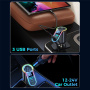 JOYROOM CL21 autonabíječka s porty 2x USB-C / USB-A a rozdvojkou zásuvky zapalovače - 150W - černá