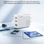 WEKOME WP-U66 GaN rychlonabíjecí adaptér s porty 2x USB-C / USB-A - 65W - bílý