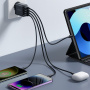 JOYROOM JR-TCN03 nabíjecí adaptér s porty 4x USB-A - 24W - černý