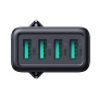 JOYROOM JR-TCN03 nabíjecí adaptér s porty 4x USB-A - 24W - černý