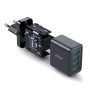 JOYROOM JR-TCN03 nabíjecí adaptér s porty 4x USB-A - 24W - černý