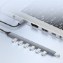 ADS-303C 7v1 hub - 7x USB-A na USB-C - šedý