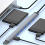 ADS-303C 7v1 hub - 7x USB-A na USB-C - šedý