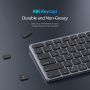 DUX DUCIS bezdrátová Bluetooth klávesnice s numerickou částí - tmavě šedá