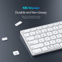 DUX DUCIS bezdrátová Bluetooth klávesnice s numerickou částí - stříbrná