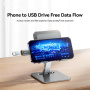 ESSAGER nabíjecí a datová redukce - USB-A na USB-C - tmavě šedá