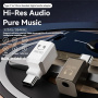 Mini audio redukce - 3,5 mm jack na USB-C - šedá
