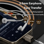 Mini audio redukce - 3,5 mm jack na USB-C - šedá