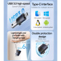 Yesido GS31 mini nabíjecí a datová redukce - USB-A na USB-C - černá