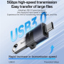 Yesido GS31 mini nabíjecí a datová redukce - USB-A na USB-C - černá