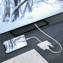 5v1 redukce - HDMI / 3,5 mm jack / Lightning / 2x USB-A na Lightning - bílá