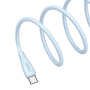 USAMS US-SJ716 nabíjecí a datový kabel - USB-C na USB-C - 1 m - modrý