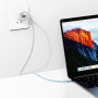 USAMS US-SJ716 nabíjecí a datový kabel - USB-C na USB-C - 1 m - růžový