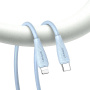 USAMS US-SJ717 nabíjecí a datový kabel - USB-C na Lightning - 1 m - růžový