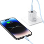 USAMS US-SJ717 nabíjecí a datový kabel - USB-C na Lightning - 1 m - růžový