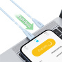 USAMS US-SJ717 nabíjecí a datový kabel - USB-C na Lightning - 1 m - bílý